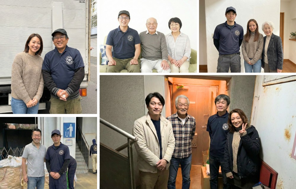 クレスト神奈川の作業員と神奈川県のお客様との写真